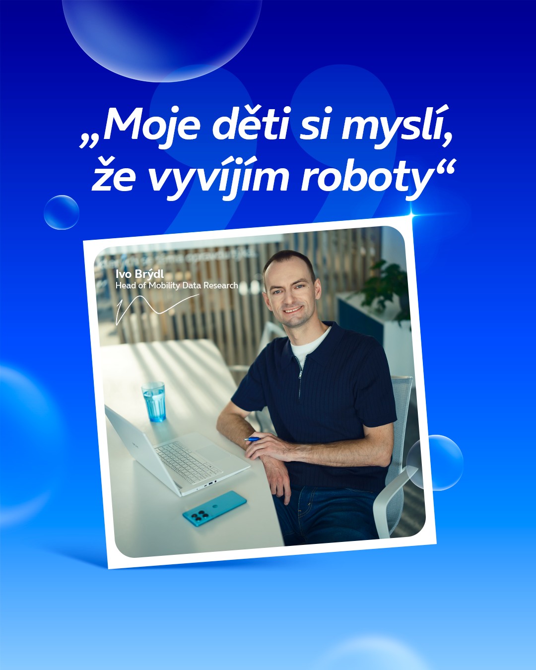 Ivovy děti si myslí, že vyvíjí roboty. 🤖 Ale co opravdu dělá datový vědec v našem AI centru Dataclair?

Ivo si pamatuje časy, kdy byl Dataclair jen malý tým, takový garážový startup uvnitř firmy. 💡 Dnes má naše AI centrum za sebou obrovské projekty, které nám interně pomáhají zlepšovat zákaznickou zkušenost, ale také spolupráce s firmami v rámci skupiny PPF či projekty pro externí klienty, které pomáhají městům plánovat dopravu a služby pro obyvatele.

Které projekty byly největší srdcovkou a kam podle Iva AI směřuje? 🔮 Přečtěte si rozhovor na našem blogu. Link v biu.

#o2zije #kolegove #aicentrum #umelainteligence #aitrendy #pracevpraze #technologie